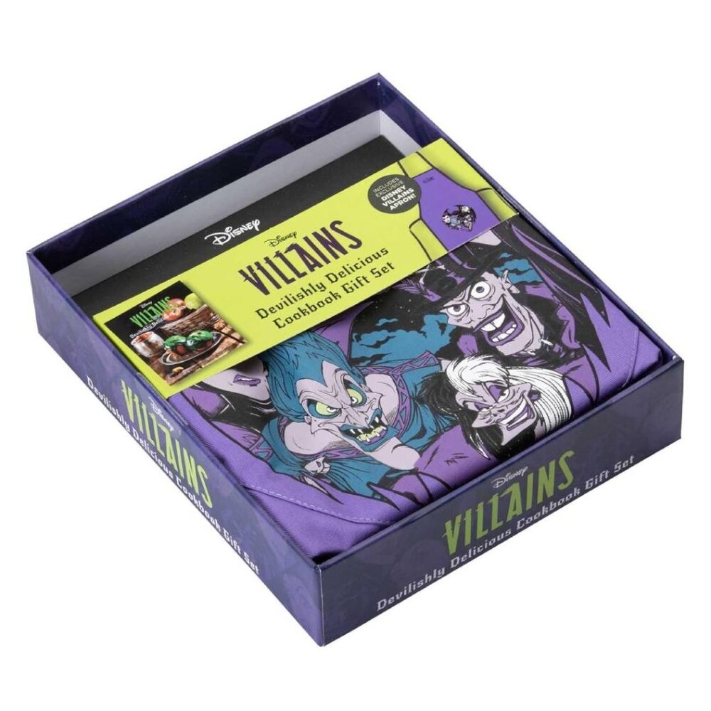 Disney Villains Devilishly Delicious Gift Set with Cookbook & Collectible Apron